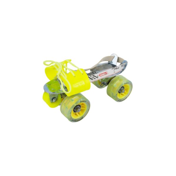Jonex Super Tenacity Professional with Brake Adjustable Quad Roller Skates - Neon Green - Image 2