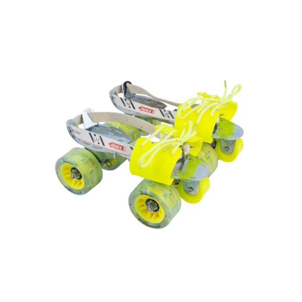 Jonex Super Tenacity Professional with Brake Adjustable Quad Roller Skates - Neon Green