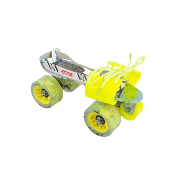 Jonex Super Tenacity Professional with Brake Adjustable Quad Roller Skates - Neon Green - Image 3
