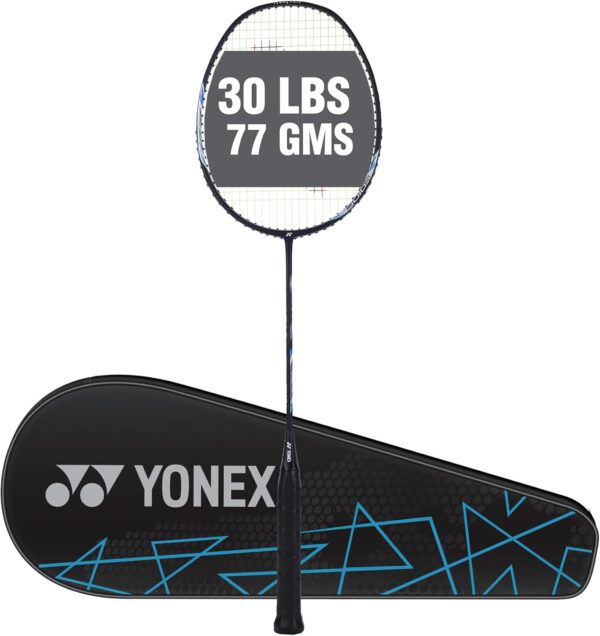 YONEX Astrox Lite 27i Graphite Strung Badminton Racket with Full Racket Cover (Blue) | For Intermediate Players | 77 grams | Maximum String Tension - 30lbs