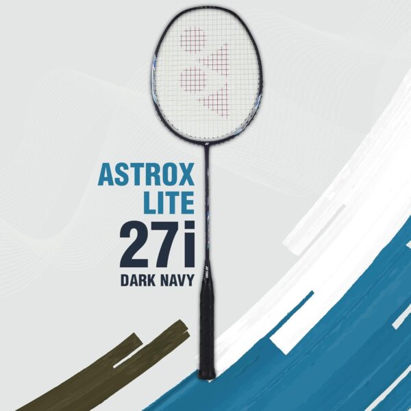 YONEX Astrox Lite 27i Graphite Strung Badminton Racket with Full Racket Cover (Blue) | For Intermediate Players | 77 grams | Maximum String Tension - 30lbs - Image 4